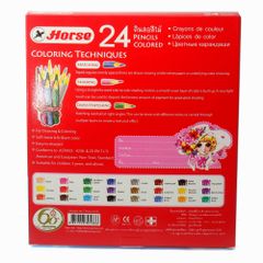 Chì màu H-2080/24 kèm chuốt, hộp giấy