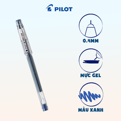 Bút gel G-Tec mực xanh (tip 0.4) BL-GC4-L