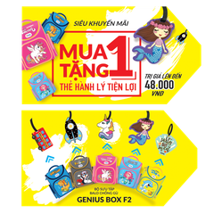 Balo Chống Gù Genius Box F2-Mermaid B-12-108 Xanh nhạt