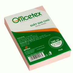 Giấy ghi chú Officetex 3 x 2 màu hồng