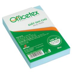 Giấy ghi chú Officetex 3 x 2 màu xanh dương