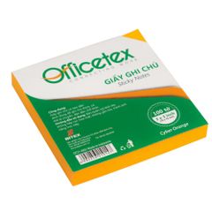 Giấy ghi chú Officetex 3 x 3 màu cam dạ quang