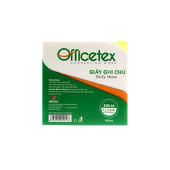 Giấy ghi chú Officetex 3 x 3 màu vàng