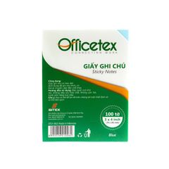 Giấy ghi chú Officetex 3 x 4 màu xanh dương