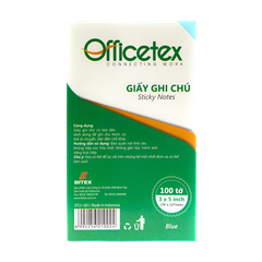 Giấy ghi chú Officetex 3 x 5 màu xanh dương