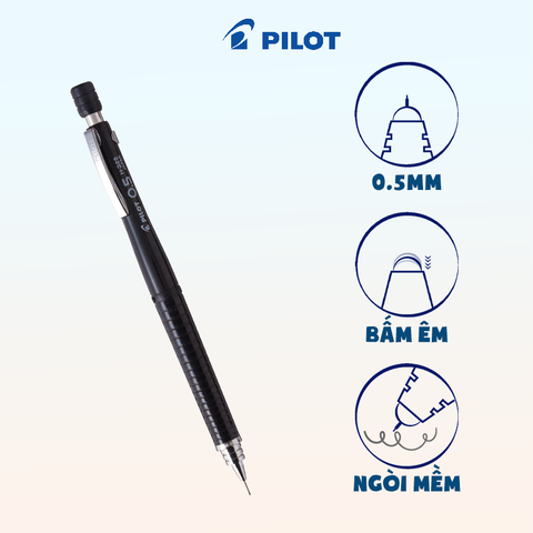 Bút chì bấm (Thân đen) H-325-B
