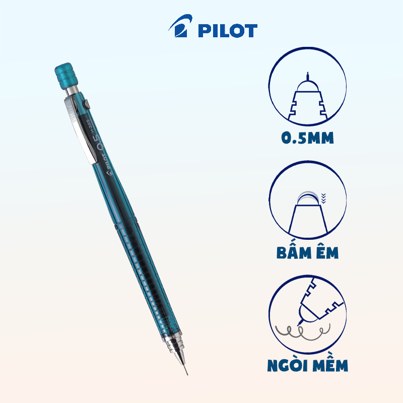 Bút chì bấm (Thân xanh ngọc) H-325-GT