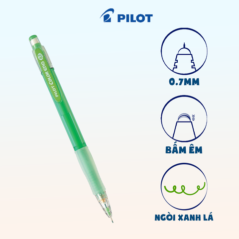 Bút chì bấm Color Eno (Thân xanh lá) H-197-G