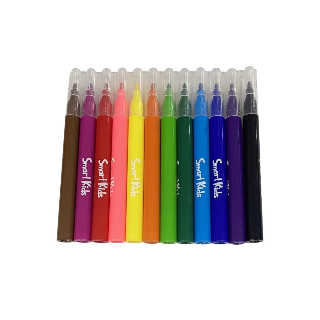 Bút lông màu rửa được WM02 (12 màu/vỉ)