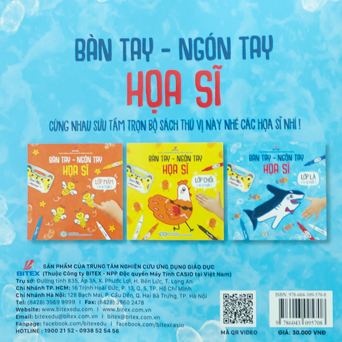 Sách bàn tay - Ngón tay họa sĩ lớp lá (5-6 Tuổi)