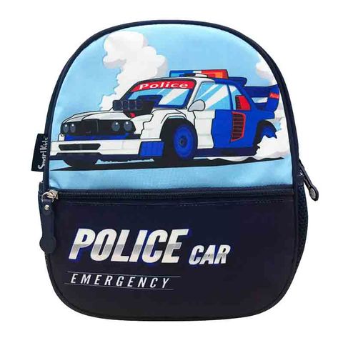 Ba lô mẫu giáo Toy Station-Police Car B-005 Xanh đen