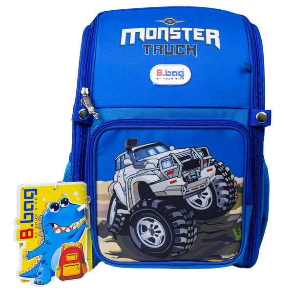 Balo Chống Gù Adventure Box-Monster Truck B-12-112 Xanh đậm