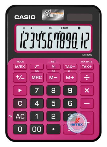 Máy tính Casio MS-20NC hồng đen