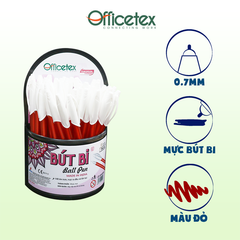 Bút bi mực đỏ OT-BP020RE (1 Cây)