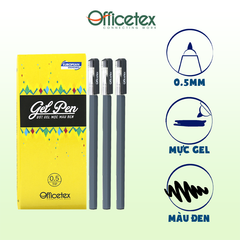 Bút gel mực đen OT-GP005BL (6 cây)