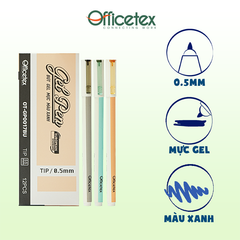 Bút gel mực xanh OT-GP017BU (6 cây)