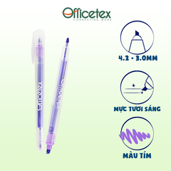 Bút dạ quang mực tím OT-HL002PP (12 cây/hộp)