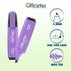 Bút dạ quang mực tím OT-HL003PP (12 cây/hộp)