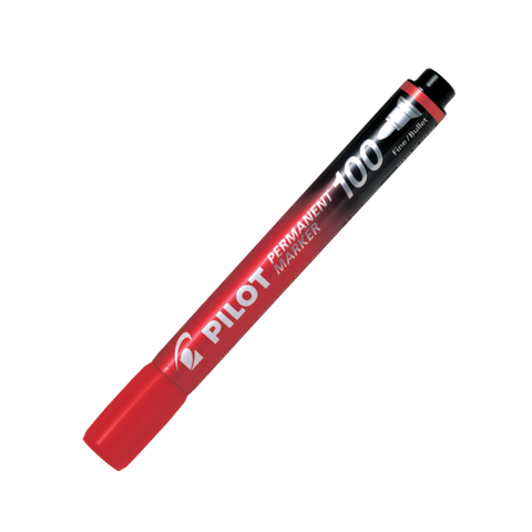 Bút lông dầu Permanent Marker 100 mực đỏ SCA-100-R