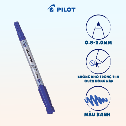 Bút lông dầu CD/DVD Marker mực xanh SCA-TMCD-L