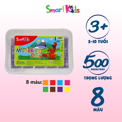 Đất nặn hộp nhựa 5 x 100g màu thường SK-PB500R