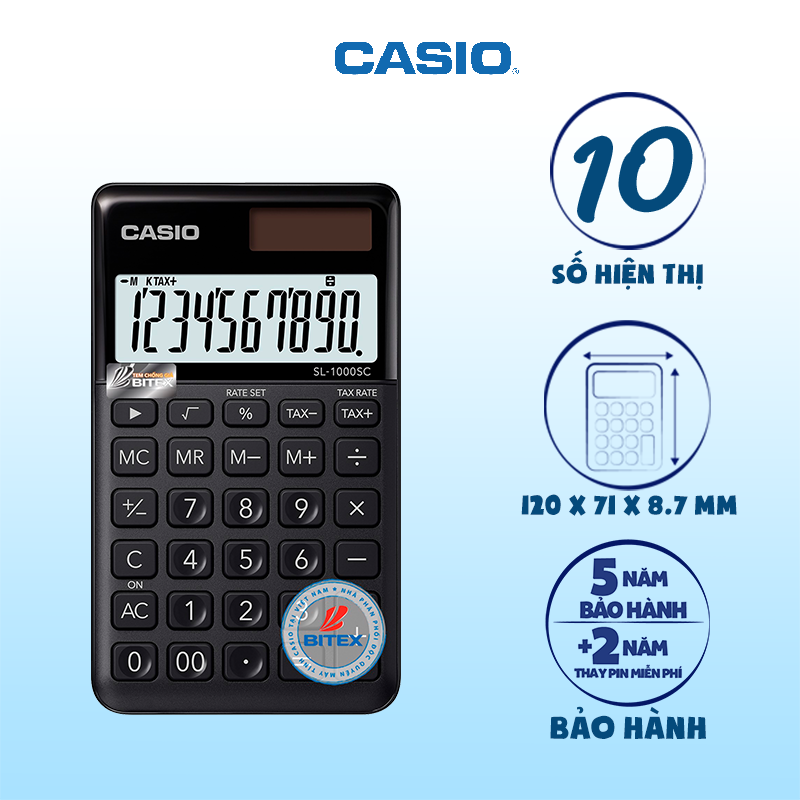 Máy tính Casio SL1000SC (7 màu)