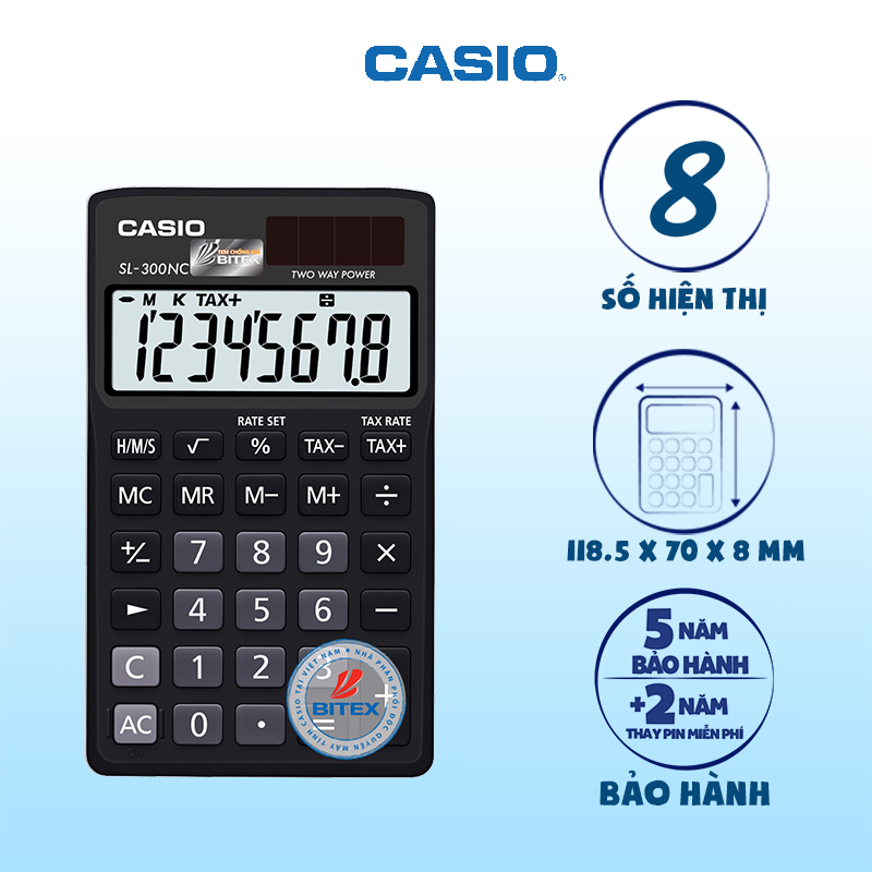 Máy tính Casio SL-300NC đen