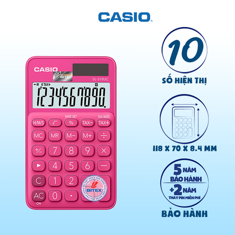 Máy tính Casio SL-310UC màu đỏ