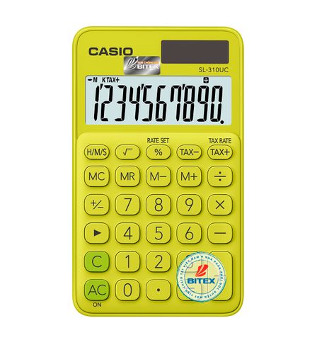 Máy tính Casio SL-310UC màu vàng