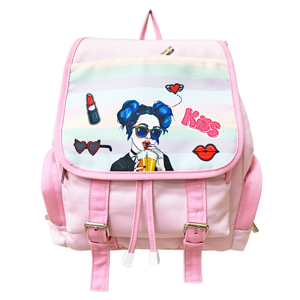 Balo cấp 2 Pastel-Kiss B-12-074 Hồng