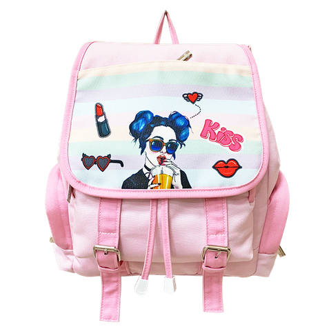 Balo cấp 2 Pastel-Kiss B-12-074 Hồng