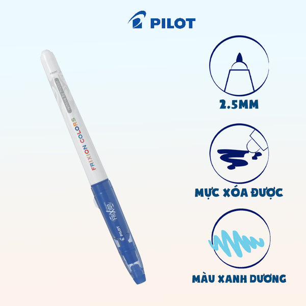 Bút dạ quang xóa được Frixion Colors màu xanh dương SW-FC-L-ME