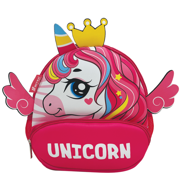 Ba lô Mẫu giáo Cute Pets-Unicorn B-019 Hồng nhạt