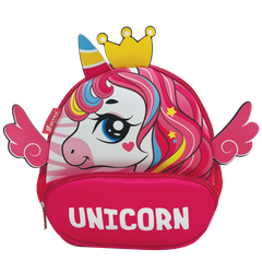 Ba lô Mẫu giáo Cute Pets-Unicorn B-019 Hồng nhạt