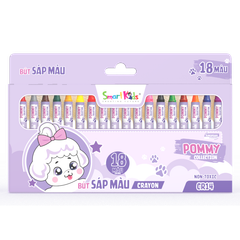 Sáp màu Pommy 18 màu/CR14 (18 màu/hộp)