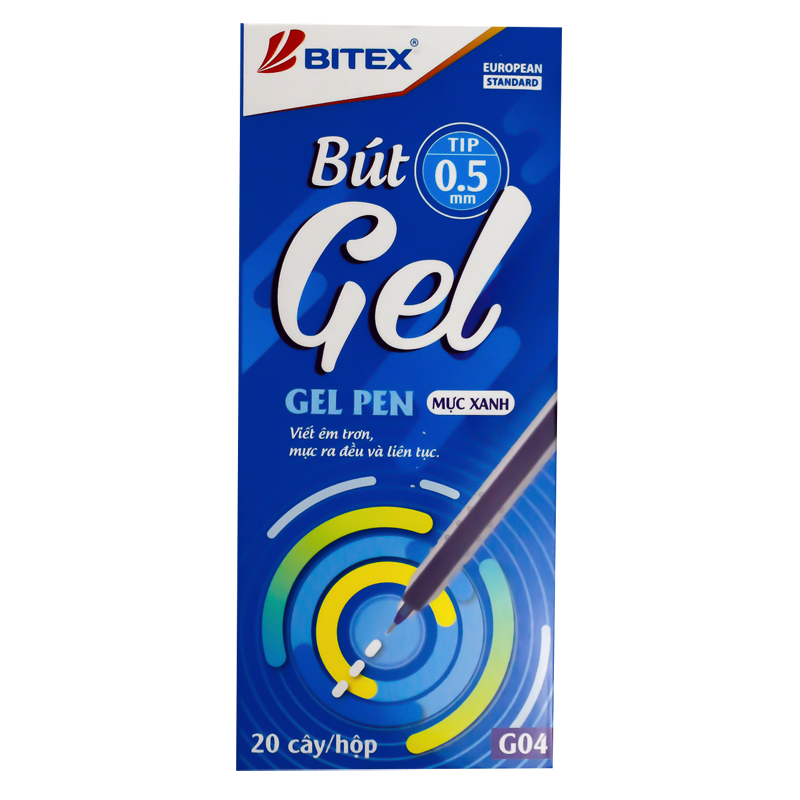 Bút gel G04 0.5mm (12 cây/hộp)