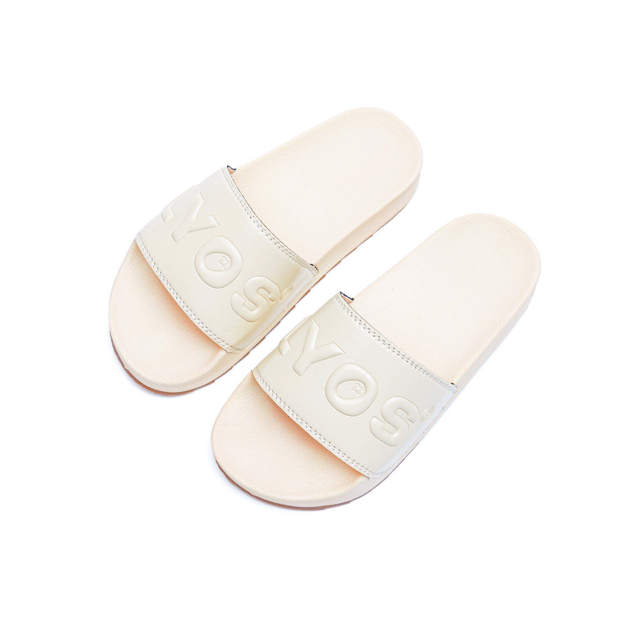  Padded Logo Slide ( Cream ) 