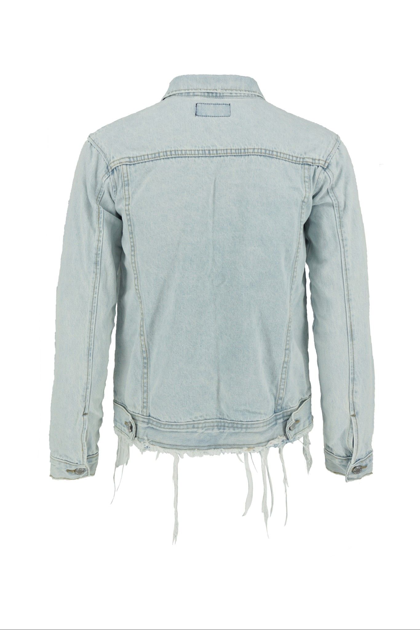 Light Blue Whiskering Denim Jacket (D07)