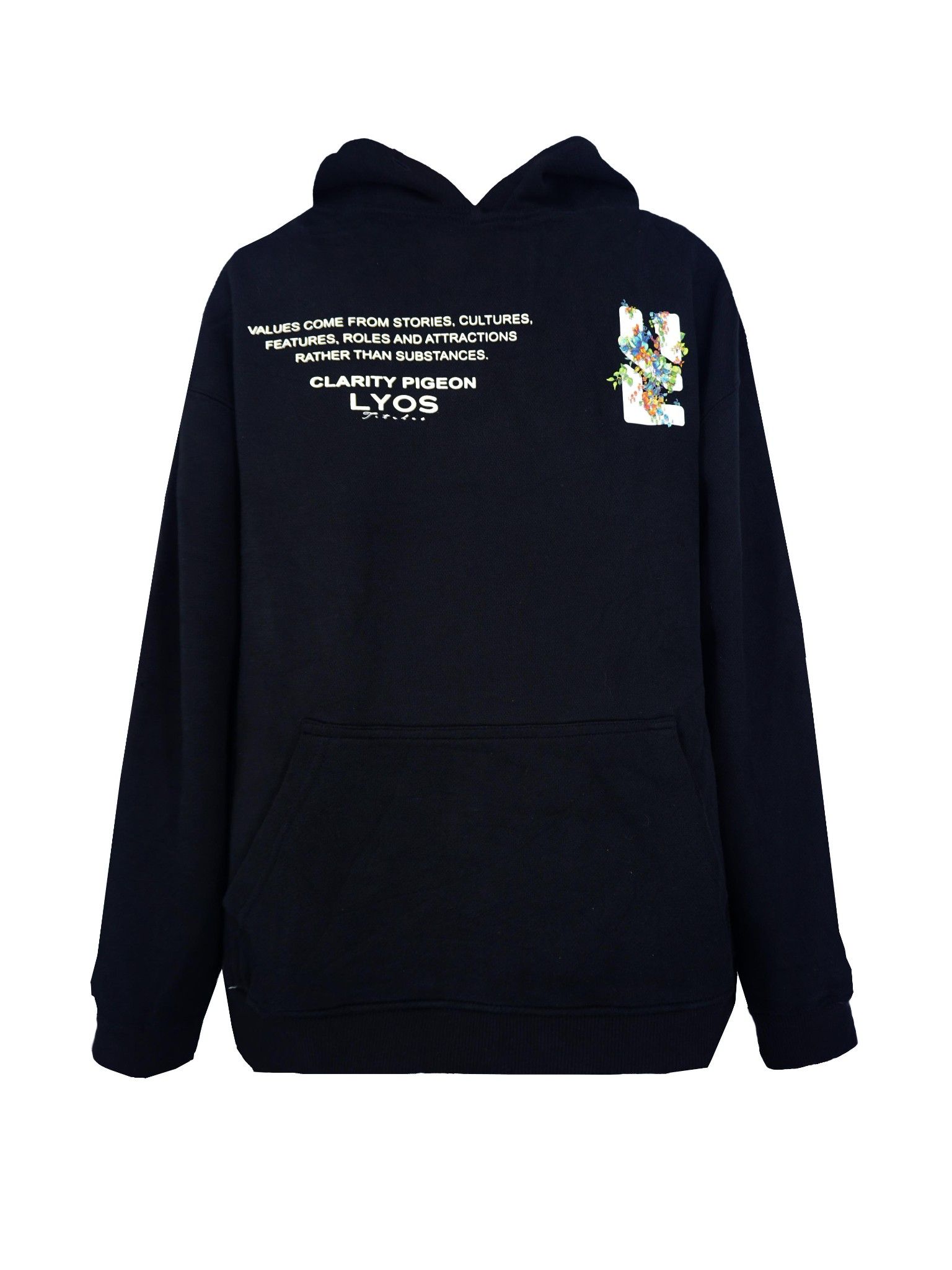 Black Clarity Pigeon Hoodie