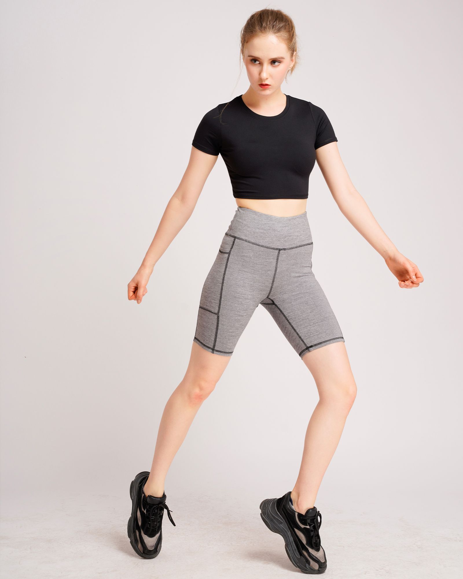QUẦN ĐÙI TẬP YOGA GYM CÓ TÚI QS203