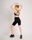  Set Đồ Tập Yoga Gym Hibi Sports H112 - Áo Bra 6 Dây - Quần Đùi Lưng Cao - Kèm Mút Nâng Ngực 