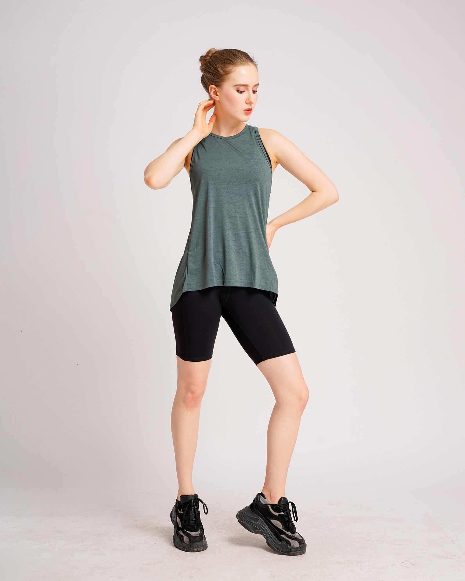 Áo tank tập Yoga Gym kiểu cột lưng TA704 - Mặc ngoài áo bra