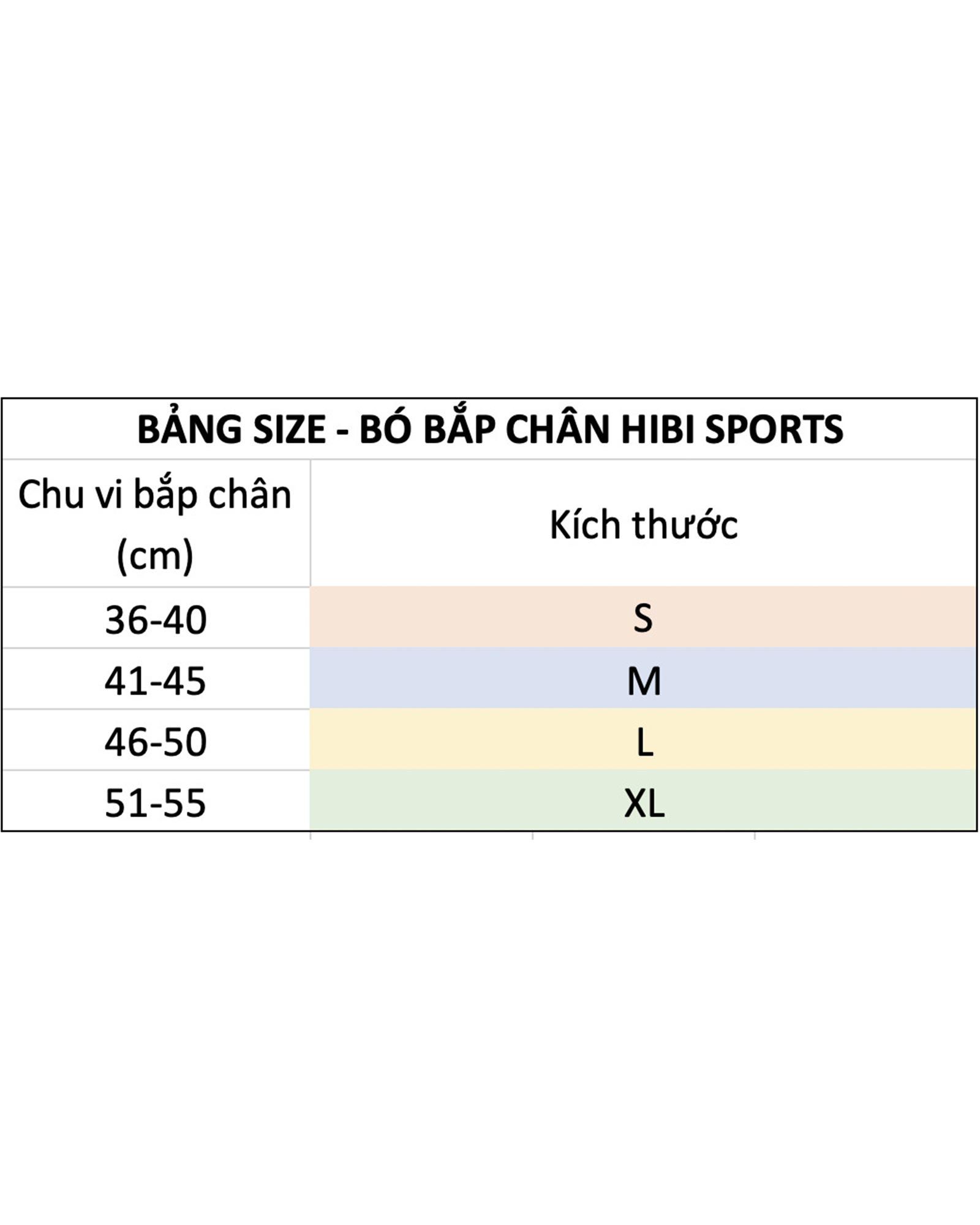 Bó bắp chân - phụ kiện bảo vệ ống chân Hibi Sports A001