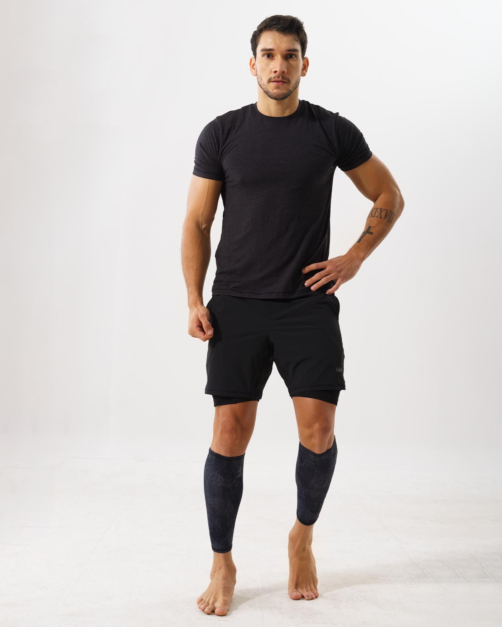 Bó bắp chân - phụ kiện bảo vệ ống chân Hibi Sports A001
