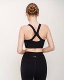  Áo Bra Tập Yoga Gym Hibi Sports BA507 - Kiểu Dây Phối Trắng - Kèm mút bên trong 