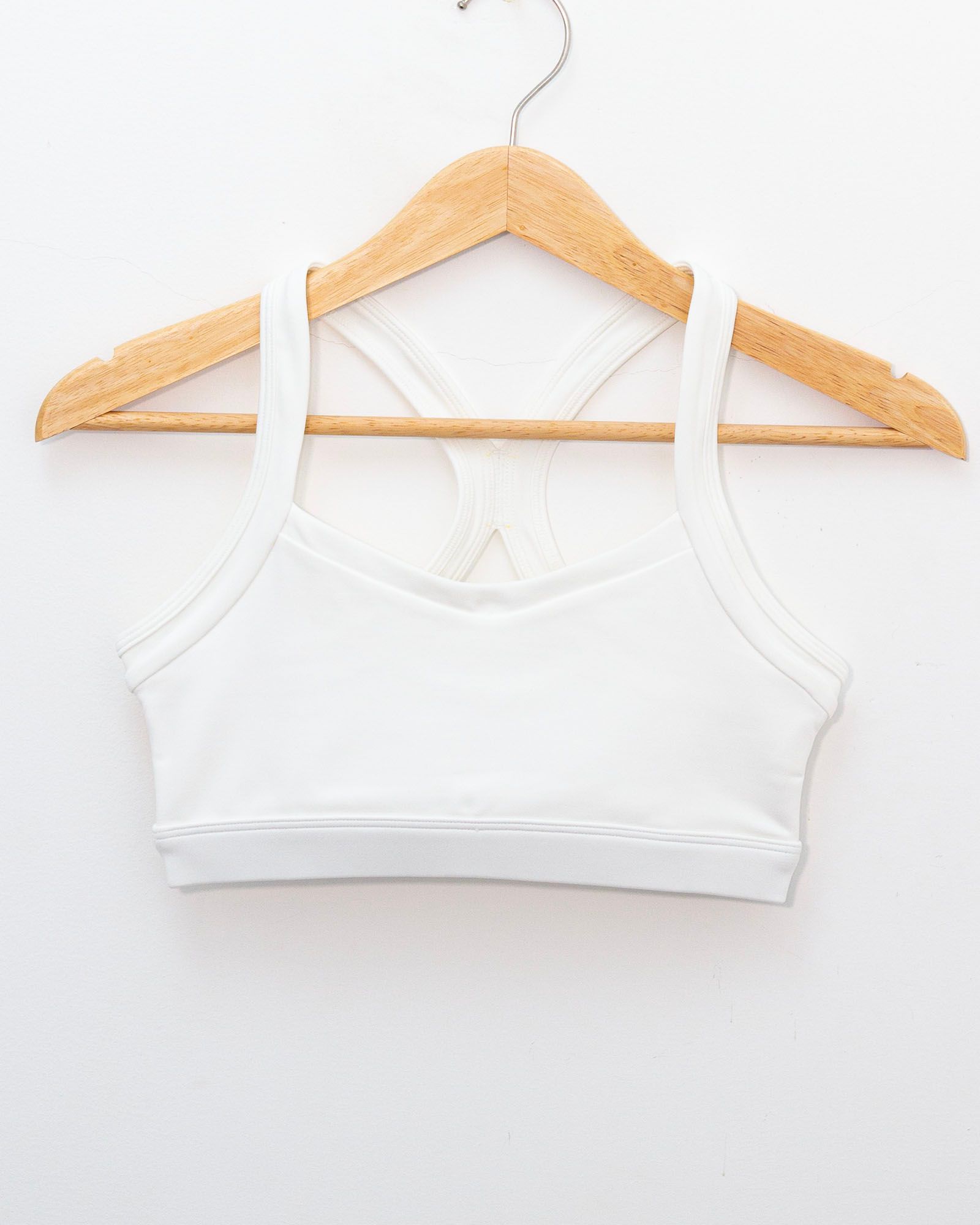 Áo bra tập Yoga Gym Hibi Sports BA507 - Kiểu dây phối trắng - Kèm mút nâng ngực
