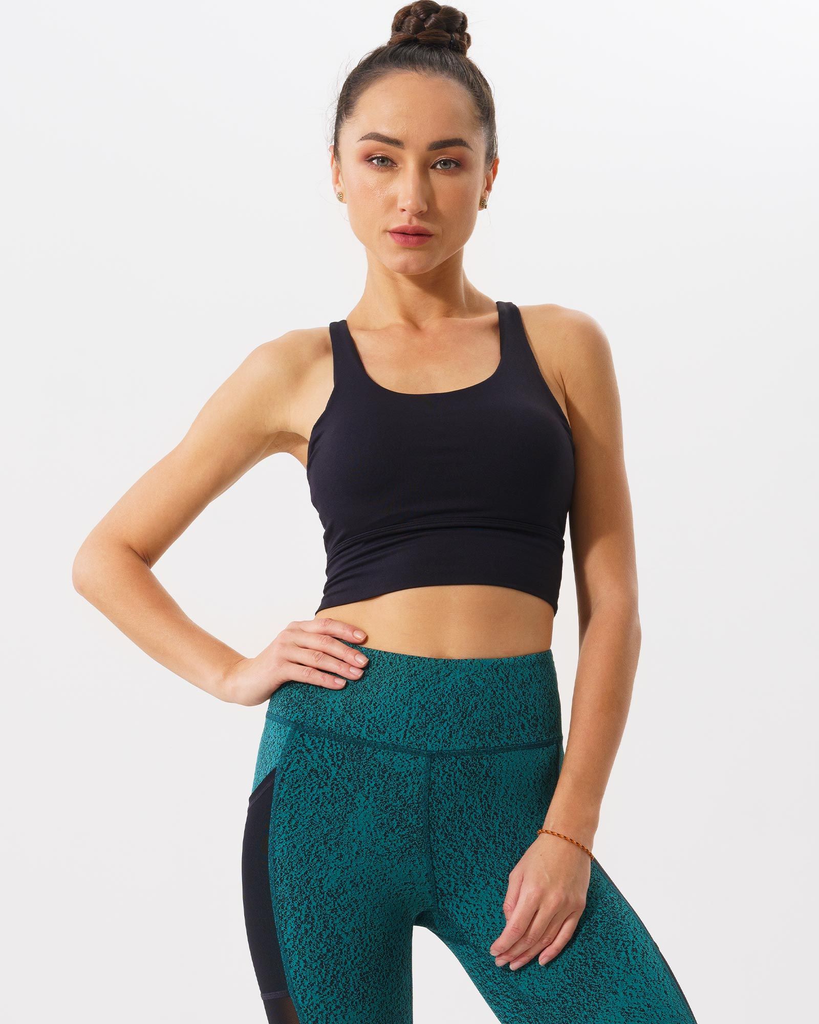 Áo croptop tập Yoga Gym kiểu 4 dây CR808 - Kèm mút nâng ngực