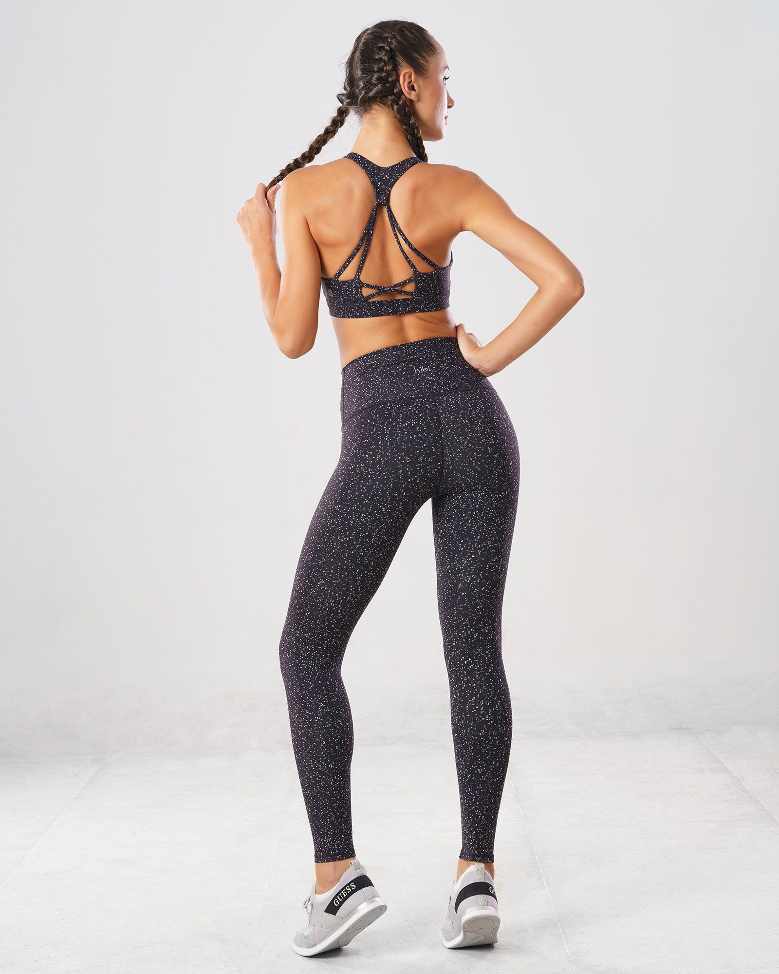 Set đồ tập Yoga Gym Hibi Sports H133 - Áo bra 4 dây đan nơ - Kèm mút nâng ngực