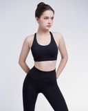 Set Đồ Tập Yoga Gym Hibi Sports H161 Kiểu 4 Dây Đan Nơ Cổ Tròn, Kèm Mút Ngực 