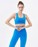  Set Đồ Tập Yoga Gym Hibi Sports H167 Kiểu Áo Ba Lỗ 2 Dây Bản To Khoét Lưng, Kèm Mút Ngực 